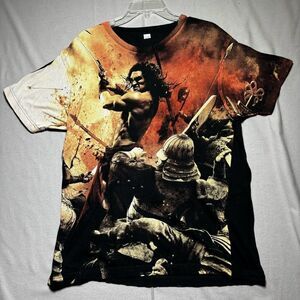 2011 Conan The Barbarian 3D‎ Movie T Shirt All Over Print Jason Momoa L tultex